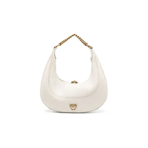 PINKO Calfskin Handbag, Shoulder Bag Women's White