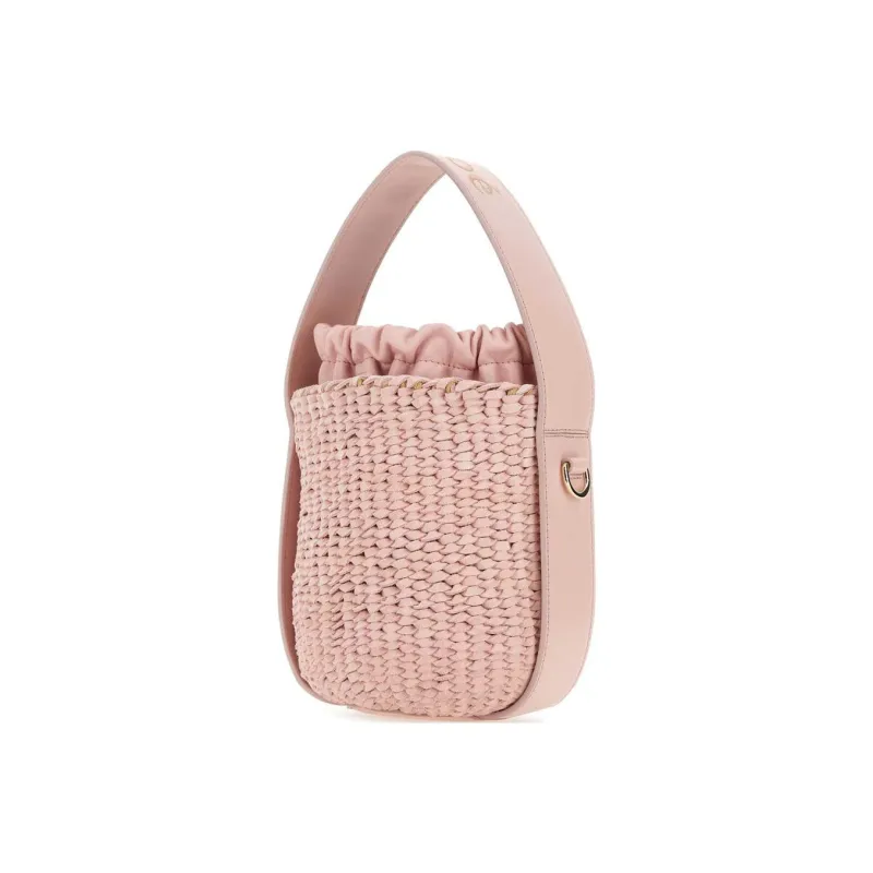 Chloe Suede Bucket Bags Shoulder Bag Crossbody Bag Handbag Women's Pink-1