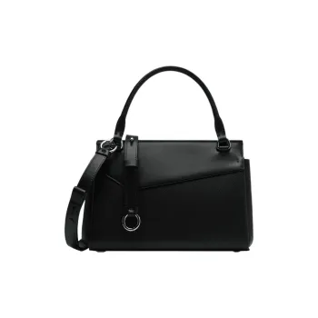 Maison Margiela Snatched Calfskin Shoulder Bag Crossbody Bag Handbag Small Size Women's Black