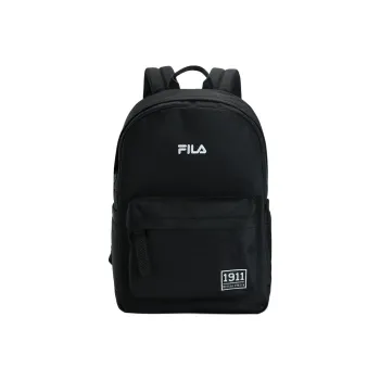 FILA Fabric Casual Backpack Medium Size Unisex Jet Black