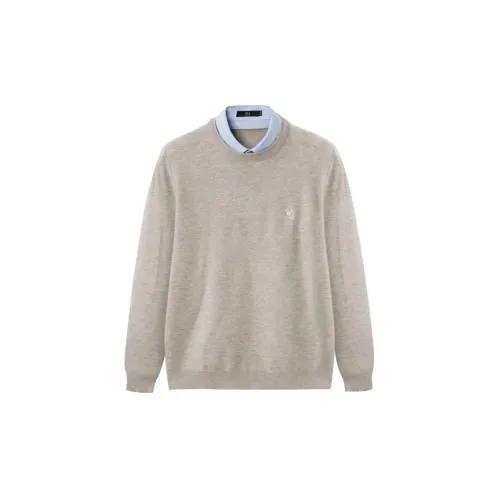 HLA Sweaters Men Beige 58