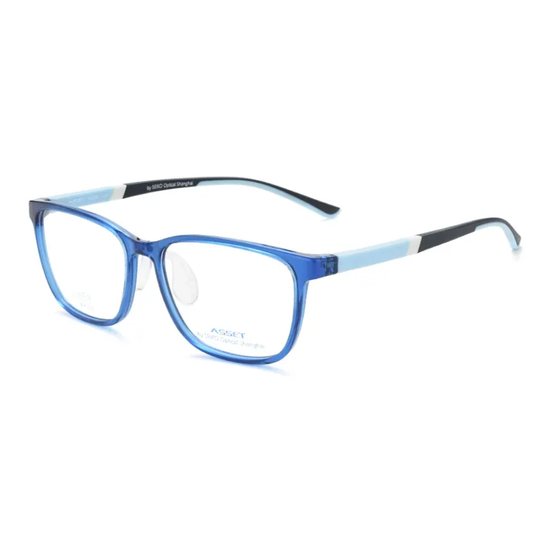 SEIKO TR/Memory Plastic Rectangular Eyeglass Frames Kids'-0