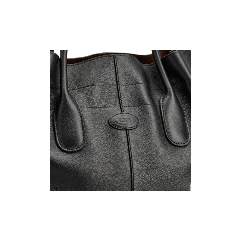 TOD'S Di Logo Patch Drawstring Tote Bag-5