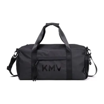 KMV Polyester Sports & Fitness Travel Bag Large Size Unisex Black