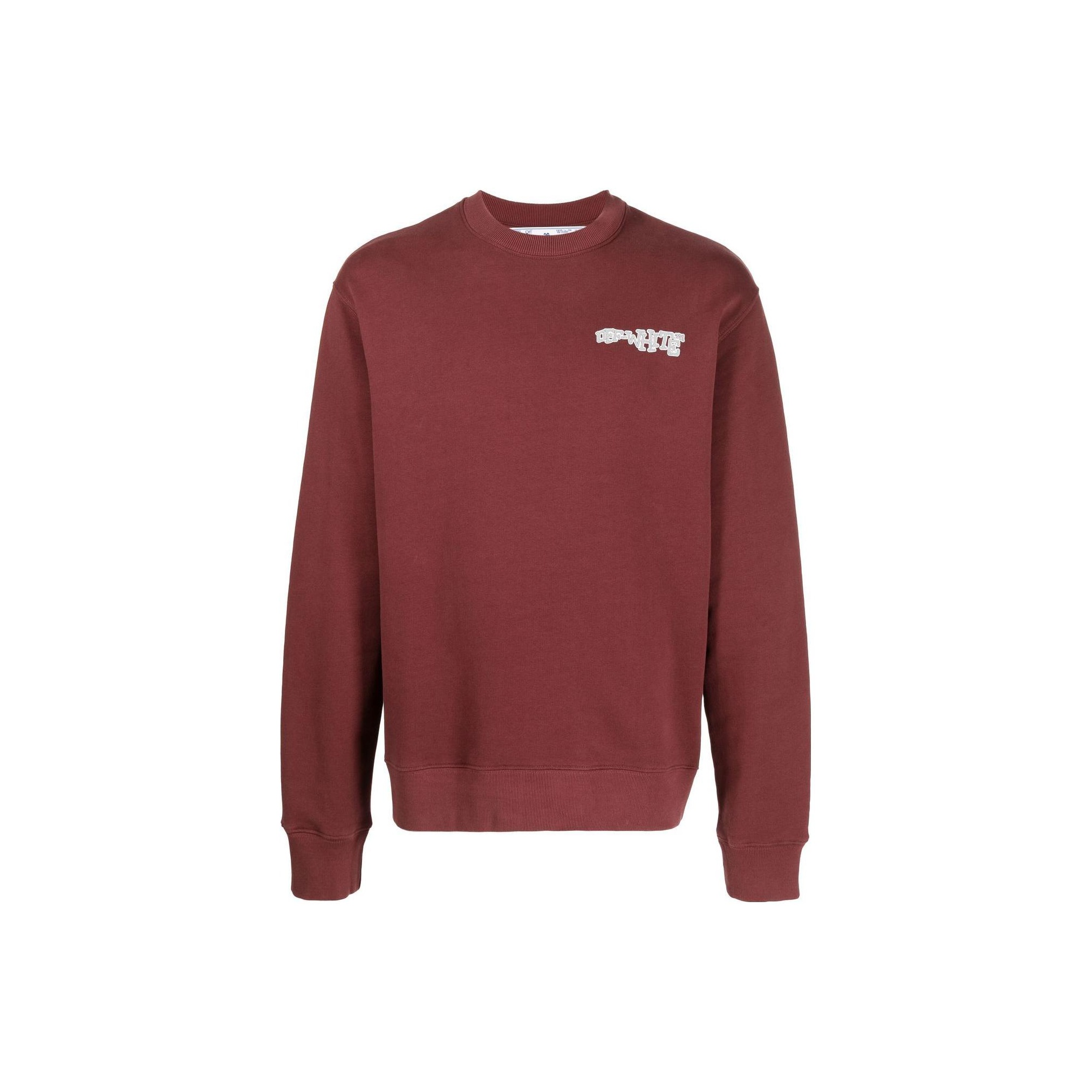 Off white burgundy crew neck hotsell