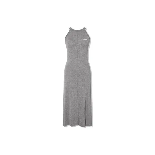 LA CRAWFISH Sleeveless Dresses Women's Maertis Linen Gray