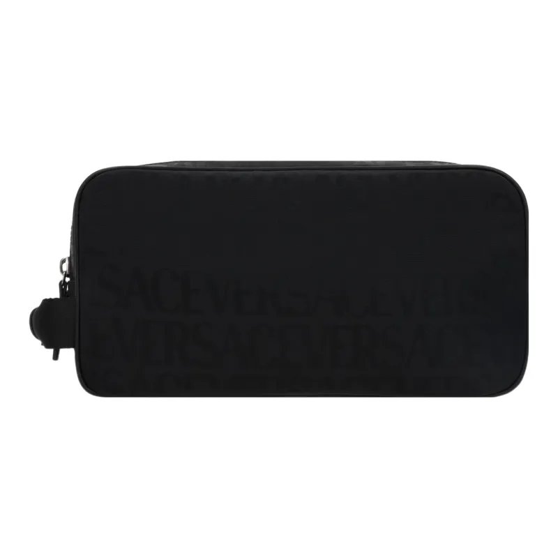 FANSIZHE Nylon Beauty Bag, Makeup Bag Men's Black-0