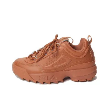 FILA Disruptor 2 Premium Anti-Slip Wear-Resistant Low-Top Casual Shoes Women's Brown