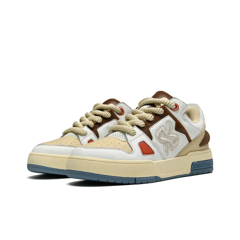 SK.TRIP Warm Wear-Resistant Height Increasing Low-Top Skateboard Shoes Unisex Mocha-3