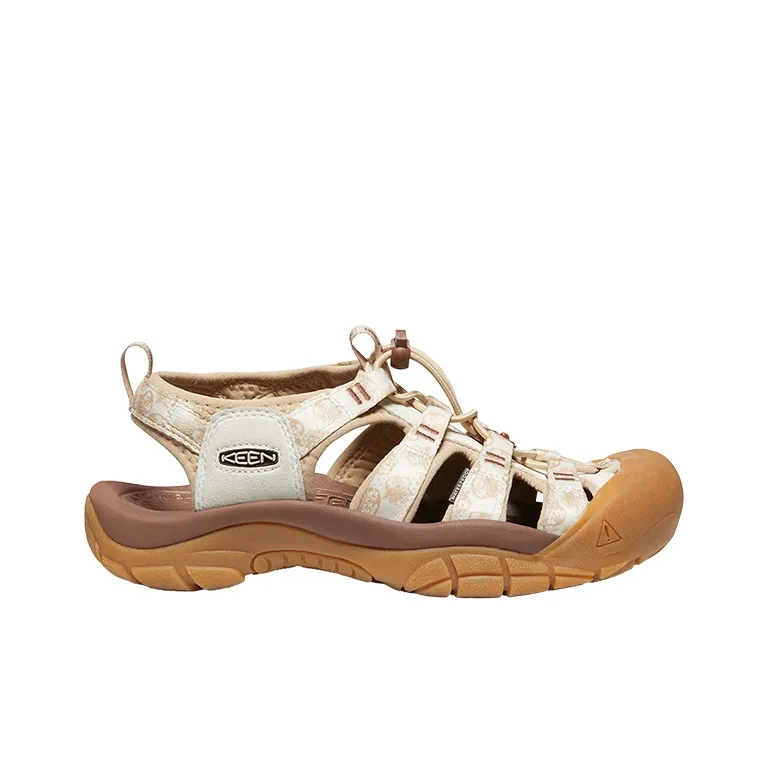 KEEN Newport Retro Breathable And Wear resistant River Trekking Shoes Women's Ecru/Brown-1