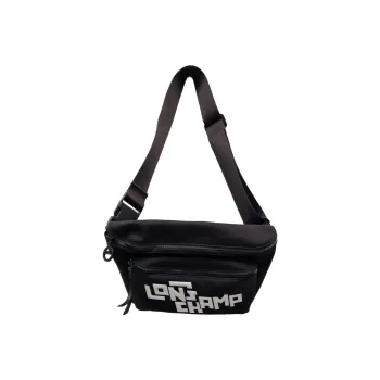 LONGCHAMP Le Pliage LGP Fabric Sling Bag Fanny Pack Regular Men's Black White