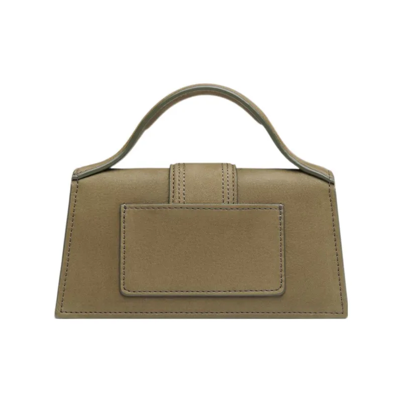 Jacquemus Le Bambino Cow Leather Shoulder Bag Crossbody Bag Handbag Small Size Women's Dark Khaki-2