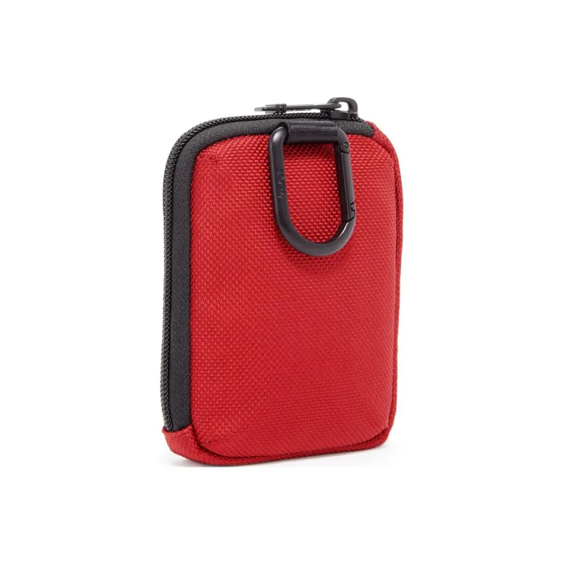 TUMI Nylon Coin Purse Storage Bag Women's Red-2