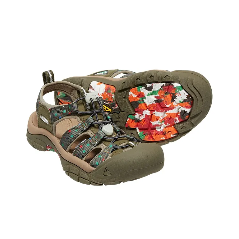 FUJI ROCK x KEEN Newport Retro Breathable And Wear resistant River Trekking Shoes Women's Printed Pattern Jasper-2