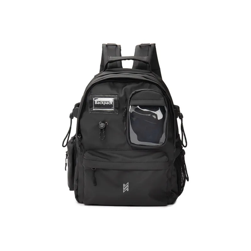 NOMK PU Laptop Bag, Travel Bag, Backpack Regular Unisex White-5