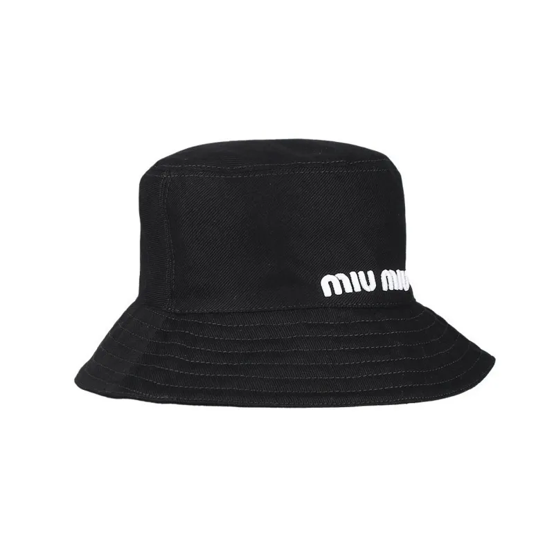 MIU MIU Polyester Bucket Hats Women's Black-2