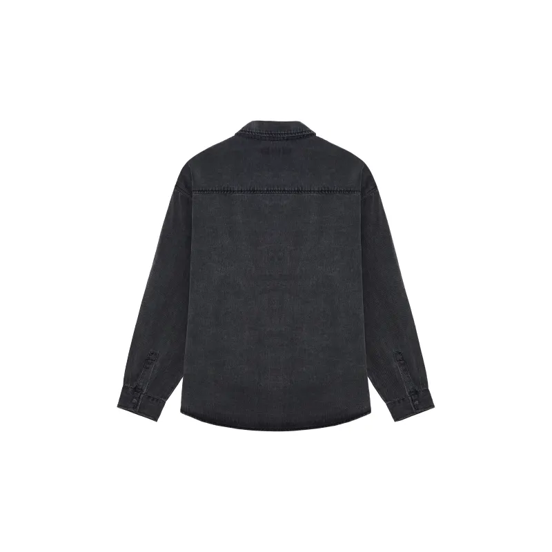 CLIMAX VISION Denim Jackets Unisex Washed Black-2