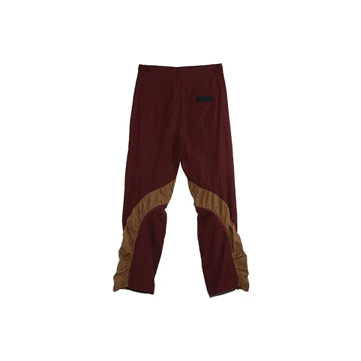 ROARINGWILD Casual Pants Unisex Diamond Red-1