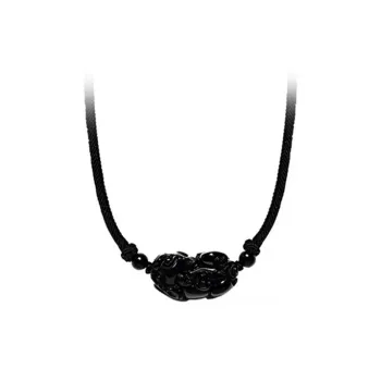 Qing Yi Obsidian Necklaces Unisex