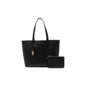 MICHAEL KORS Calfskin Tote Bag, Shopping Bag, Handbag, Shoulder Bag Women's Black