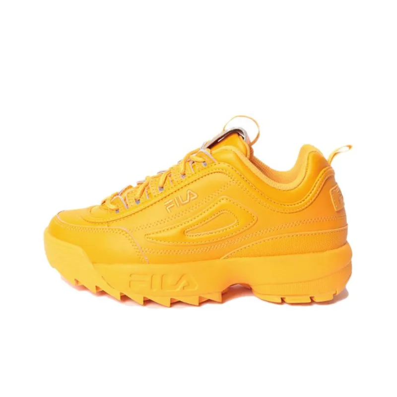 FILA Disruptor 2 Premium Wear-Resistant Low-Top Casual Shoes Women's Yellow-0