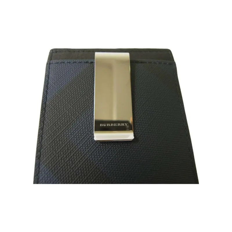 Burberry Business Card Holder Wallet Men's Black-6