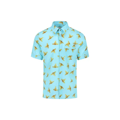 Vivienne Westwood Shirts Men Light Blue