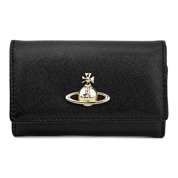Vivienne Westwood Cow Leather Key Pouch Women's Black-0