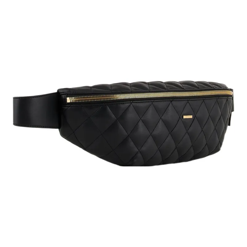 EMPORIO ARMANI Polyester Polyurethane Triangle Bag Sling Bag, Fanny Pack Men's Black-1