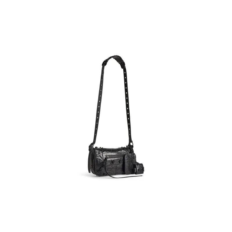 Balenciaga Le Cagole Mens Xs Flap Bag Black-2
