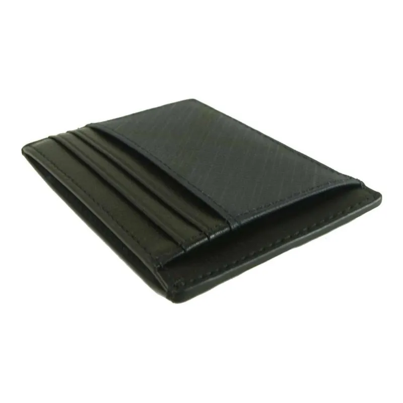 Burberry Business Card Holder Wallet Men's Black-4