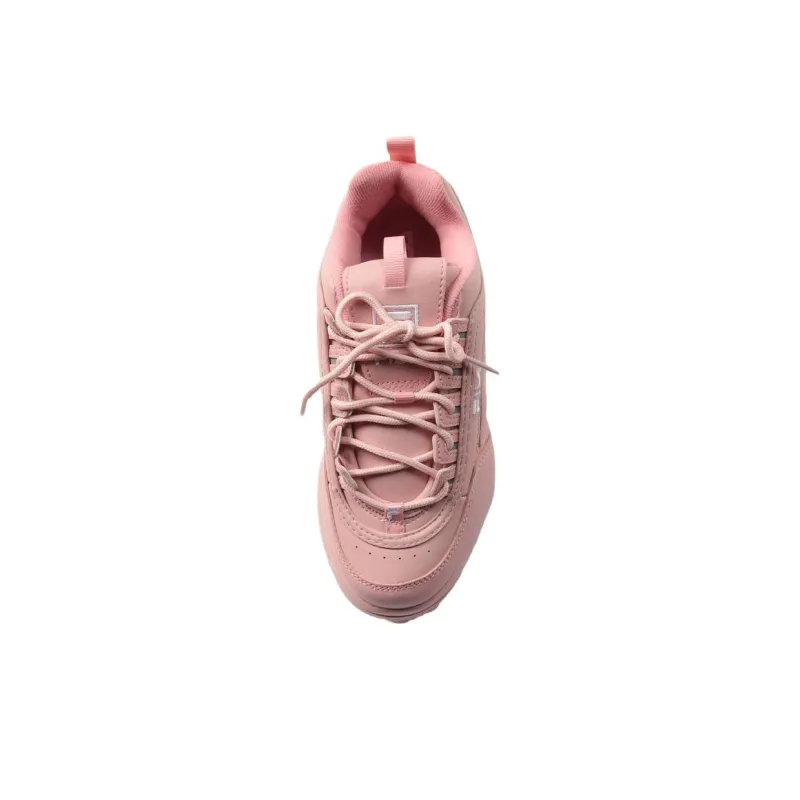 FILA Disruptor 2 Wedge Anti-Slip Wear-Resistant Low-Top Casual Shoes Women's Pink-2