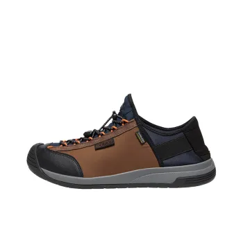 KEEN Hoodmoc Hs Slip Resistant, Abrasion Resistant, Waterproof Low Top Outdoor Shoes Unisex Brown/Black