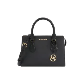MICHAEL KORS Leather Tote Bag, Shopping Bag, Crossbody Bag, Shoulder Bag Trumpets Women's Black