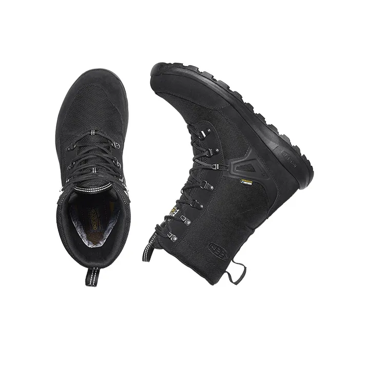 KEEN Glieser Tall WP Cushioning, Slip Resistant, Abrasion Resistant, Waterproof High Top Outdoor Shoes Men's Black-3