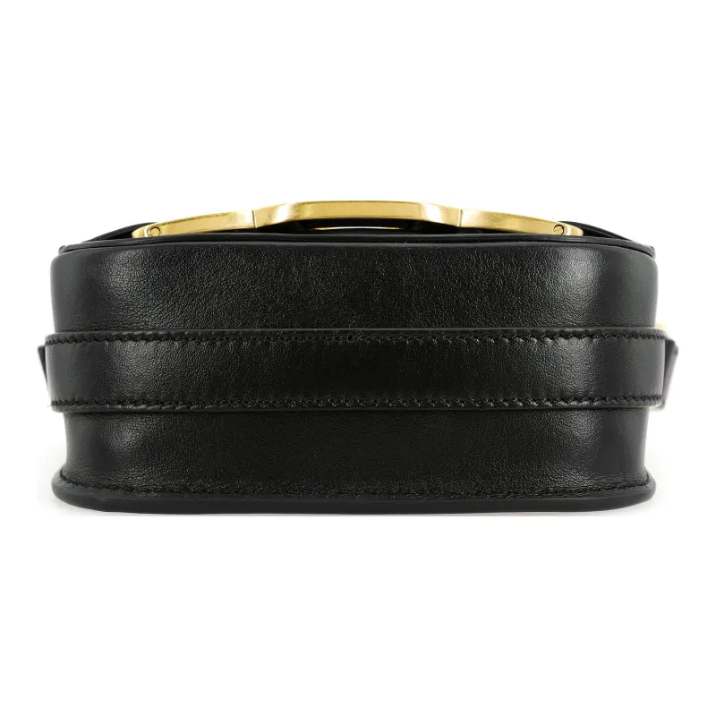 TOD'S KATE Smooth Leather Shoulder Bag, Crossbody Bag Mini Women's Black-3