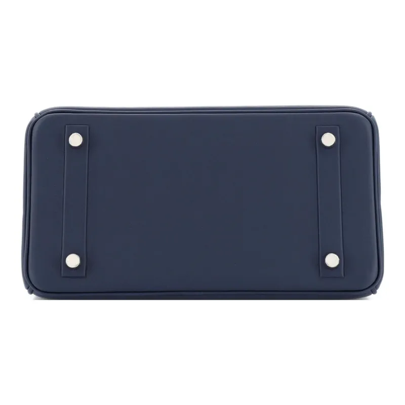 HERMES Birkin Swift Leather Shadow Birkin Bag Handbag Regular Women's Navy Navy-3