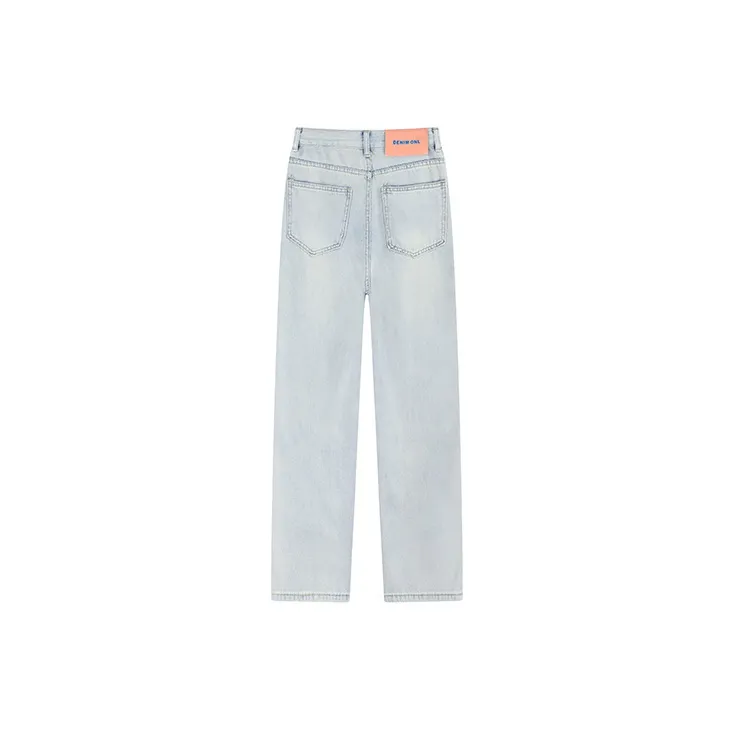 MINCOCROSEPEPPAR Jeans Women's Light Blue, Not Ripped-1