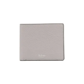 Mulberry Leather Wallet Men's Light Gray