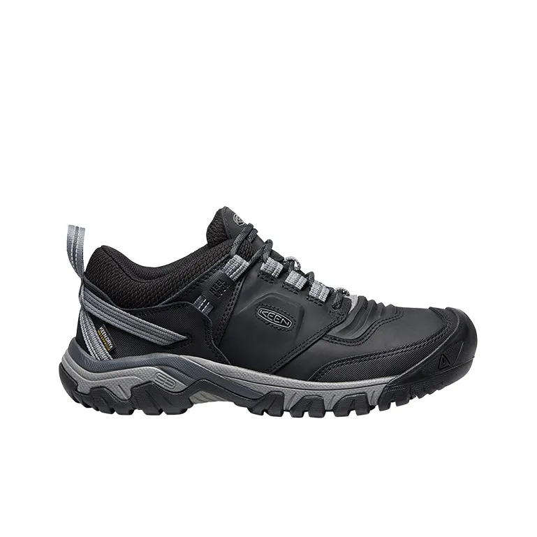 KEEN RIDGE FLEX WP Cushioning Anti Slip And Wear Resistant Low Top Outdoor Shoes Men's Black Gray-1