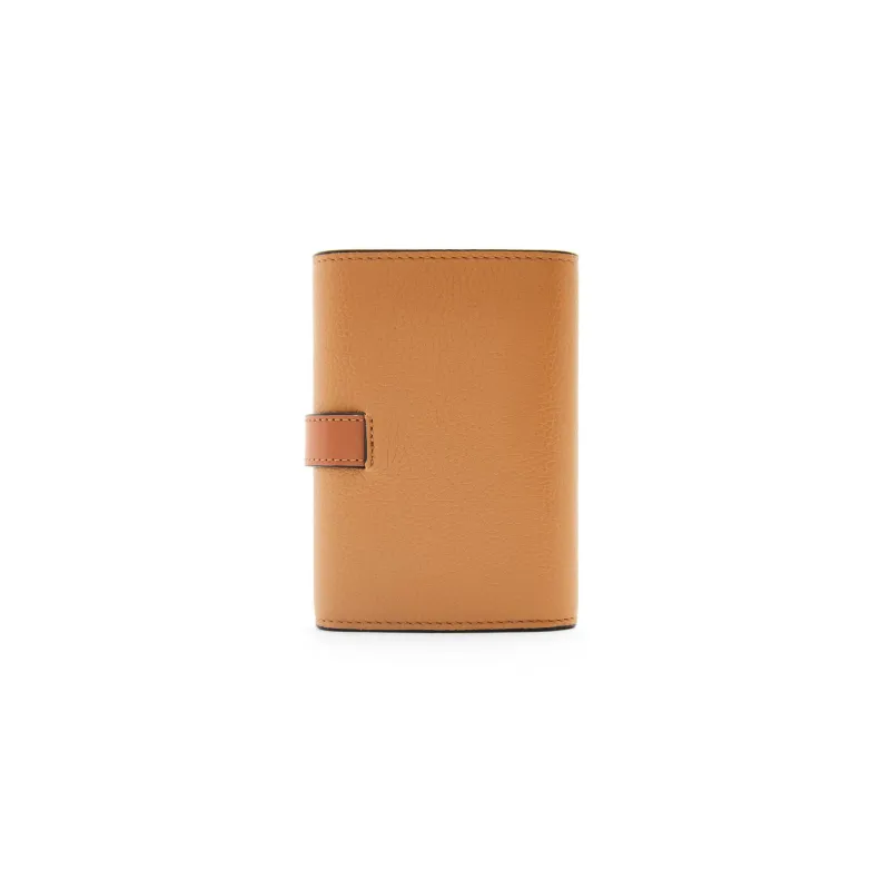 LOEWE Grain Cow Leather Wallet Small Size Women's Toffee/Tan-1