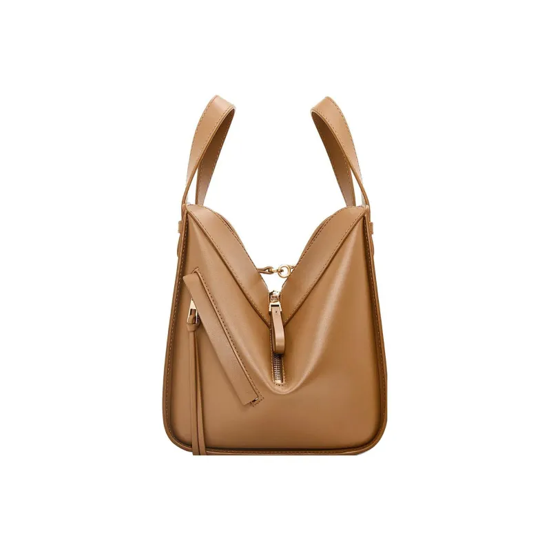 LOEWE Hammock Satin Cow Leather Shoulder Bag, Crossbody Bag, Handbag Regular Women's Brown-2