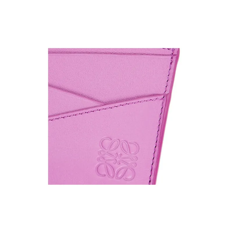 LOEWE Puzzle Cow Leather Card Holder Men's Rock Rose-3