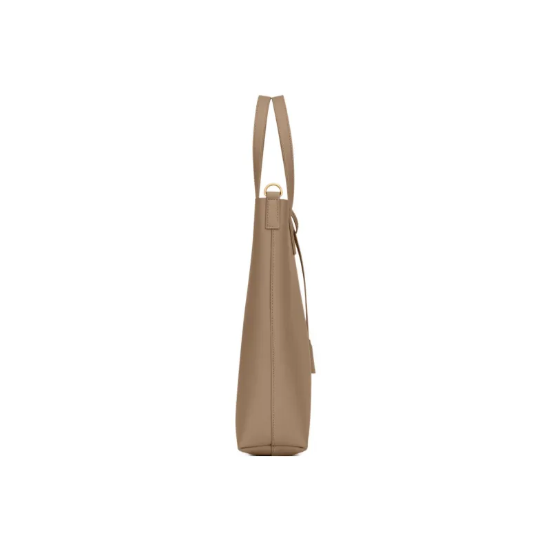 SAINT LAURENT Cow Leather Shoulder Bag, Crossbody Bag, Handbag Regular Women's Gray Brown-2