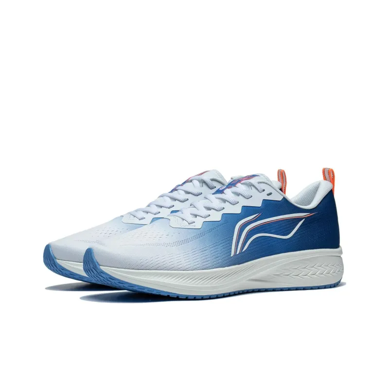 LiNing Red Hare 6 Abrasion Resistant Lightweight Reflective Low Top Running Shoes Men's Blue White-2