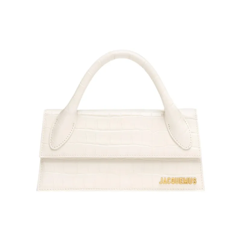 Jacquemus Le Chiquito Long Crocodile embossed Bag-0