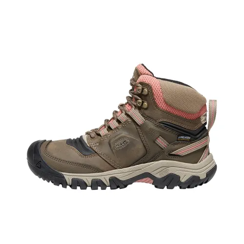 Keen Ridge Flex Hiking / Trekking Shoes Women's High-Top Brown