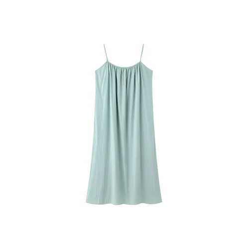 ZHOUMIAO Slip Dresses Women's Light Blue