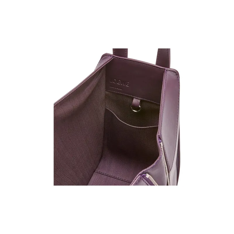 LOEWE Hammock Calfskin Shoulder Bag, Crossbody Bag, Handbag Regular Women's Dark Purple Red-5