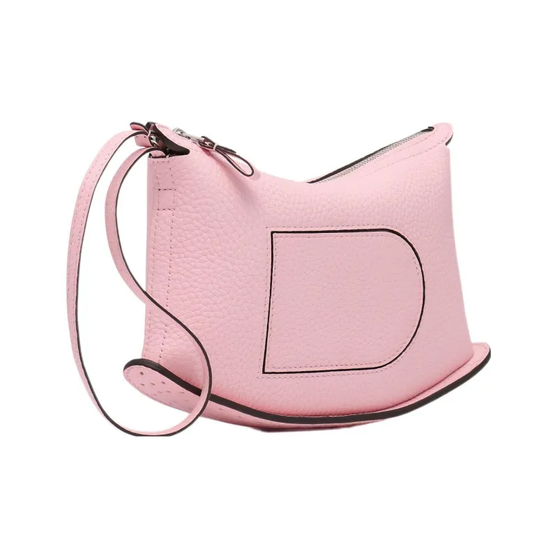 Delvau Soft Grained Calfskin Clutch Regular Women's Pink-1